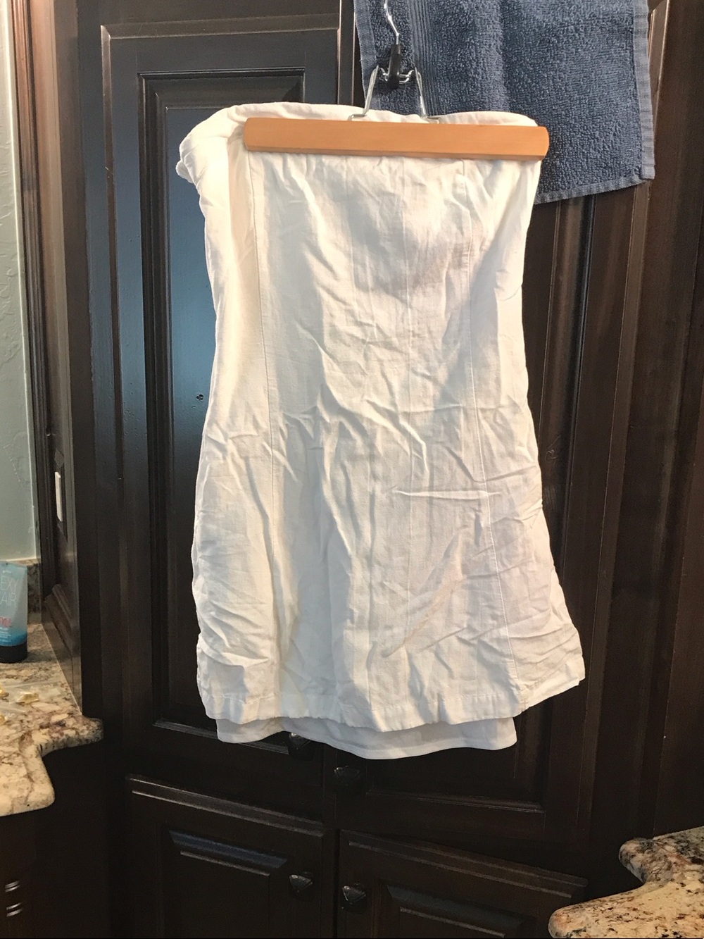 Jessica Simpson White Strapless Dress